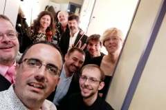 Con UMS & JIP justo antes del concierto con Taller Sonoro. VIII Festival